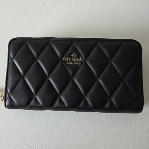 Kate Spade Black Quilted Wallet